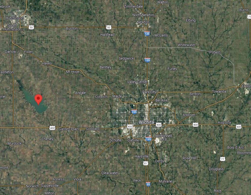guywaters's tweet photo. @comcast @Xfinity @XfinitySupport  “Innovations are coming your way.”

How is being GEO located in the middle of a lake (37.751, -97.822) in KANSAS an innovation, when I’m physically located 1,300 miles away? https://t.co/JHoeavN8VO