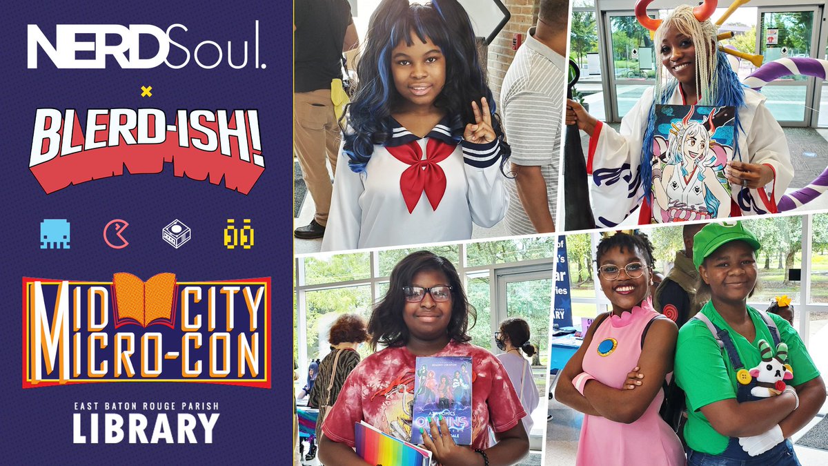 ThatNERDSoul's tweet photo. #MidCityMicroCon #MCMC2022 w/ @Blerdish1:
@BSIcomics, @Max94one, @LigerzeroGaming + Mo' | #NERDSoul
https://t.co/vVF37ZsywC https://t.co/SpWTY0FNlk