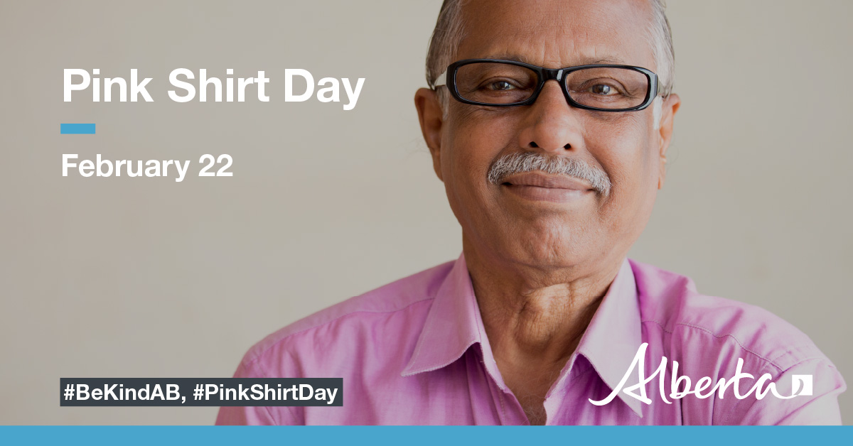 PACECentreGP's tweet photo. Pink Shirt Day is February 22, 2023. Pink Shirt Day began in 2007 when a student in Nova Scotia was bullied for wearing a pink shirt to school. It has since been recognized annually worldwide as a day to stand against bullying. https://t.co/9RXzXhoLVm