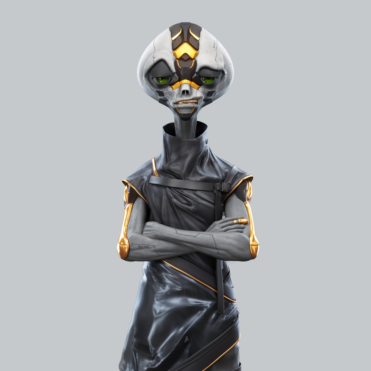 AlphaAliensClub's tweet image. 👽 Character: Yoza

🛡️House: The Engineers

⚔️Skills: 
     🛸 Tech Mavericks 
     🧬 Problem Solvers

⚡️Special powers:
     🔬 Exceptional Focus
     🧠 Science Genius
     🧗 Tenacity