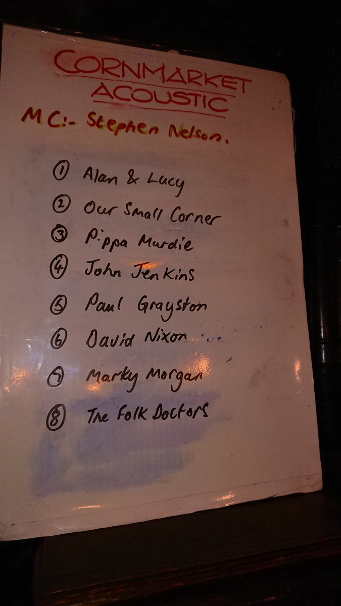 Cornmarket Acoustic Club (@cornmarketac) on Twitter photo That was a cracking evening at Cornmarket Acoustic. Let's do it all again on the first Tuesday of March ๐ถ๐ค๐ธ๐ป That was a cracking evening at Cornmarket Acoustic. Let's do it all again on the first Tuesday of March ๐ถ๐ค๐ธ๐ป