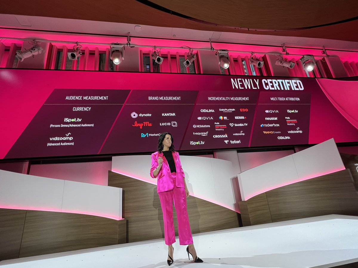 In key step today, <a href="/NBCUniversal/">NBCUniversal</a> announces its new certified media measurement partners 
<a href="/kellyabcarian/">Kelly Abcarian</a> 
#ONE23