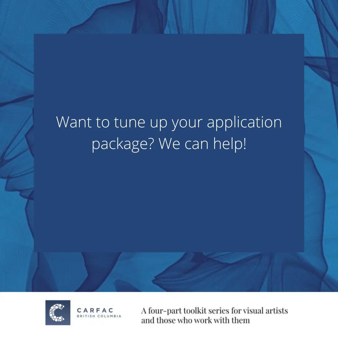 Check out our Emerging Artists and New Graduates Toolkit to learn more about what to include, and how to prepare all the documents you need. Visit our website to access the Artist Toolkits! 
buff.ly/3xL0KP5 
#canadianartist #carfac #emergingartists