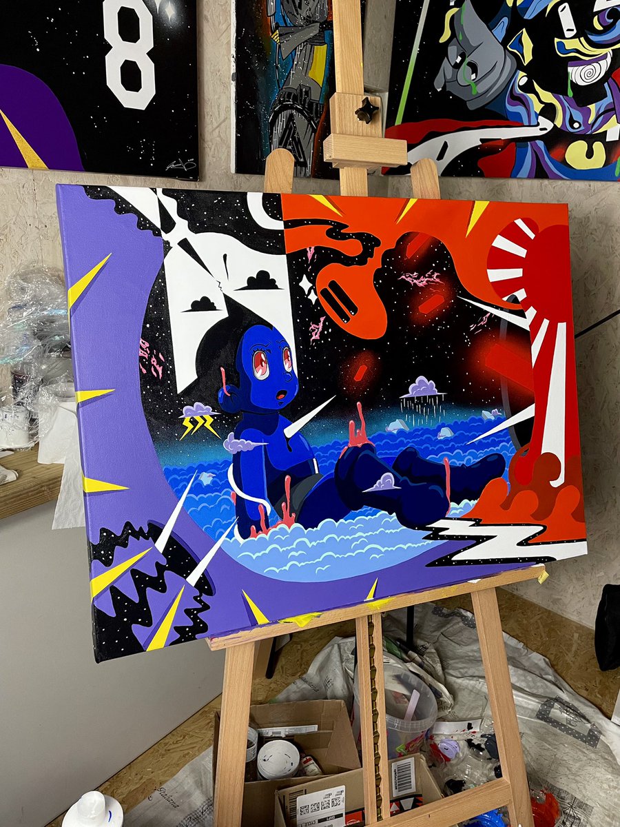 varelarts's tweet photo. What would you rather have 👀 Astro boy painting in my style or Astro Boy boots? 🚀🎨✨ https://t.co/vmkJVet3OB