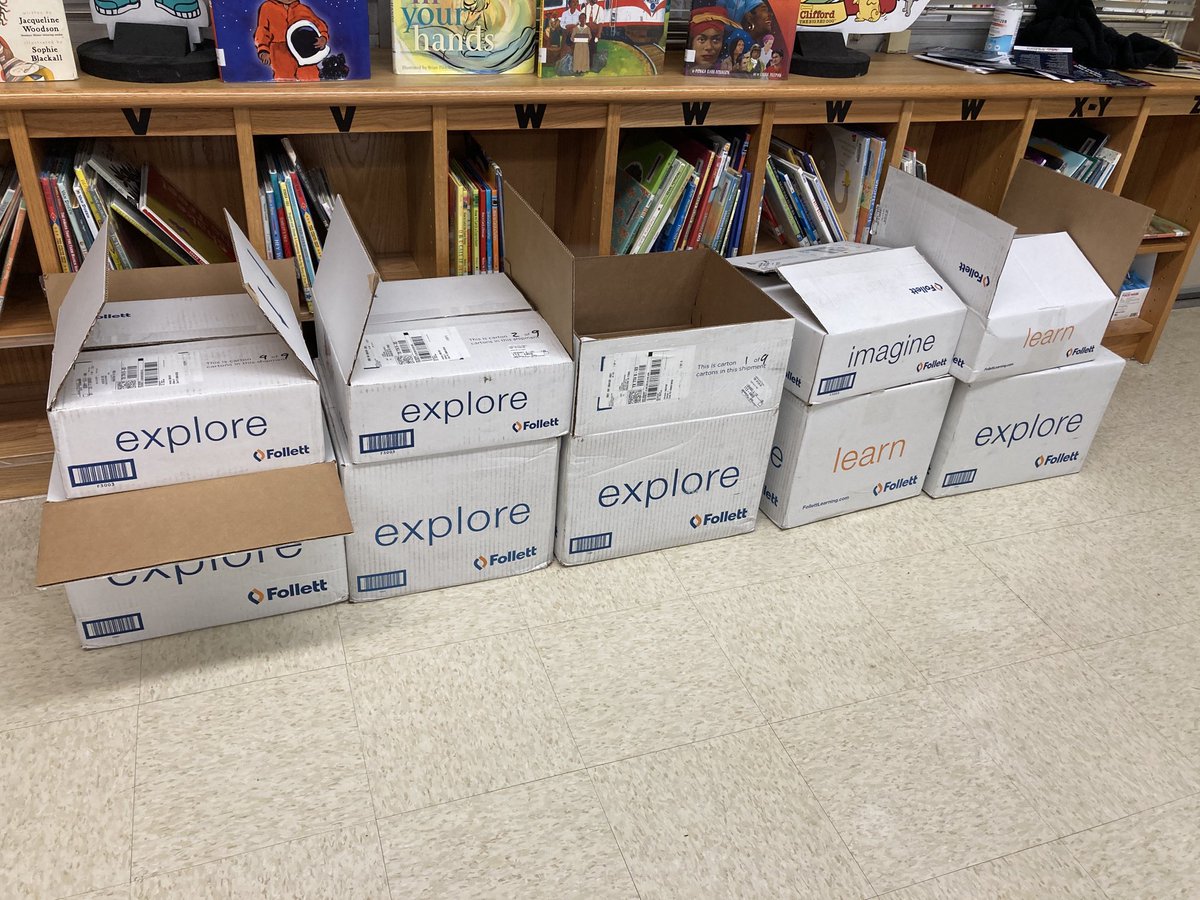 Emerson Library (@emerson_library) on Twitter photo It’s great to have administrators who support the library by providing funding for new books! Can’t wait to finish processing them to get them into the kids’ hands! @HISDLibraryServ <a href="/Emerson_Eagles/">Emerson Elementary</a> @FollettLearning It’s great to have administrators who support the library by providing funding for new books! Can’t wait to finish processing them to get them into the kids’ hands! @HISDLibraryServ <a href="/Emerson_Eagles/">Emerson Elementary</a> @FollettLearning