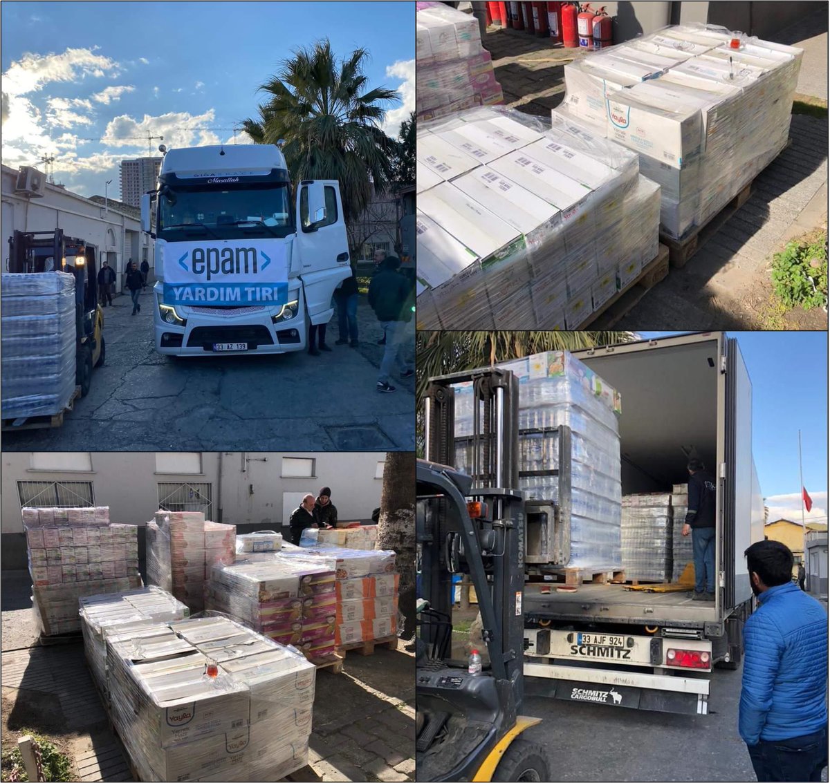 Our hearts are with #Turkiye! We are doing all we can to help, sending funds and critical supplies. Early this morning our local volunteers packed and sent the first tractor trailer with much needed cargo to the area of need 🖤 ... with more supplies coming soon. #SupportTurkiye