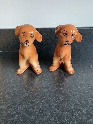 Set of Two Vintage Ceramic Brown Dogs Made in England Kitsch buff.ly/3VRQy1O #kitsch #vintage #kitschy #s #retro #sale #kitschycute #vintagekitsch #vintageforsale #vintagedecor #vintagechristmas #kitschforsale #midcentury #vintagehome #vintagestyle #vtgvtgvtg #vintagecard