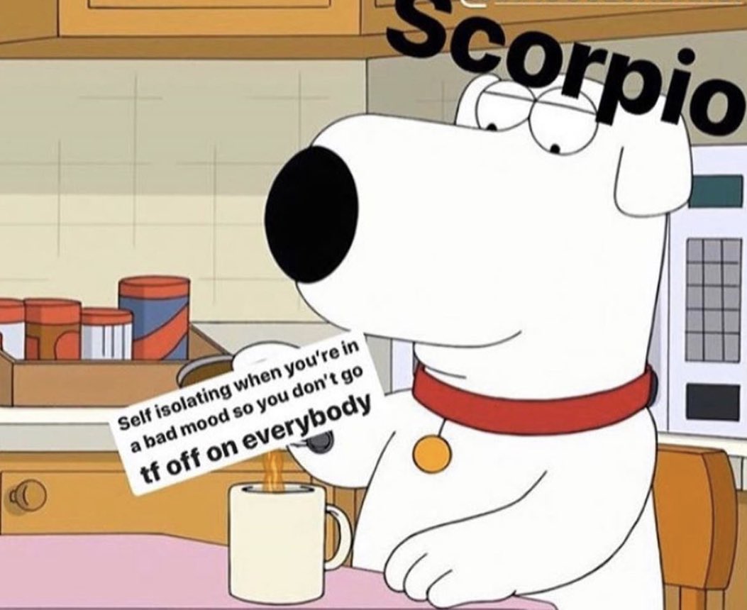 Scorpios be like