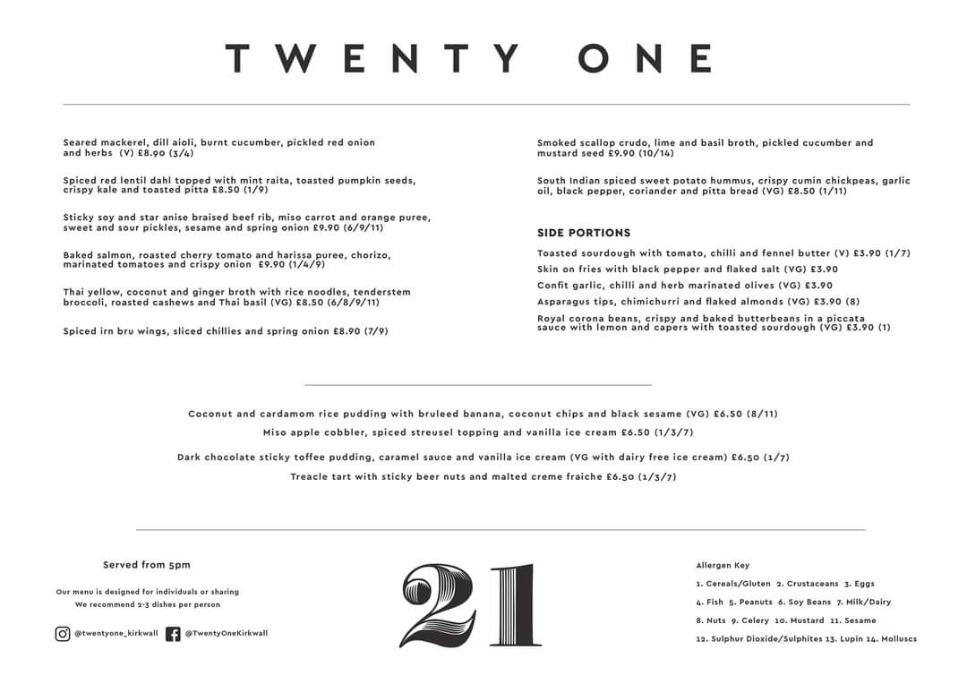 21kirkwall's tweet photo. NEW EVENING MENU 🫶

Finally all of our menu's have been updated this week and last but definitely not least a brand new evening menu for you all to try
Starting this Friday evening 😍

#kirkwall #orkney #twentyone #smallplates https://t.co/7qbOLAvmkJ