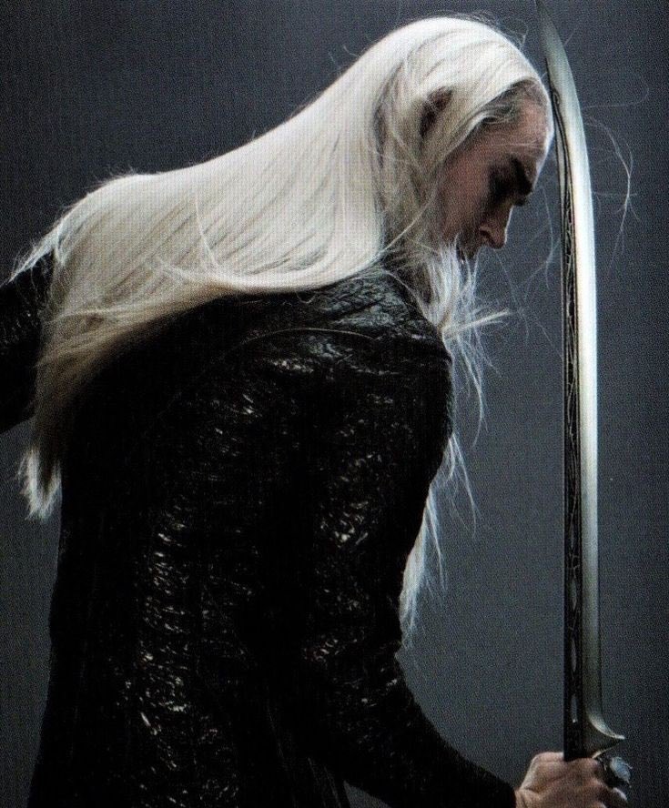 myelessar's tweet photo. the way thranduil holds his sword in these pictures https://t.co/vAOFI9sWAE