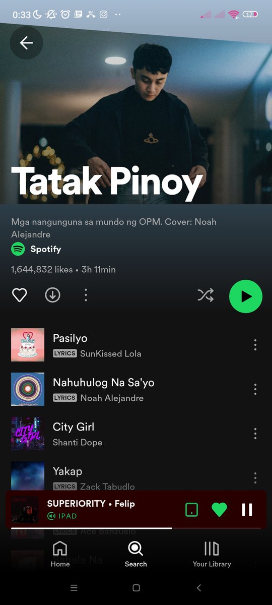 casinagsh's tweet photo. #NewPlaylistAlert👀
Ahead of its MV release, STRAYDOGS was featured on, Spotify's playlist,
"Tatak Pinoy".
Check the playlist here:
https://t.co/s5KOVUnR1P
FELIPStraydogs D-1 Release
@felipsuperior #FELIP https://t.co/deh9lDq0Jg