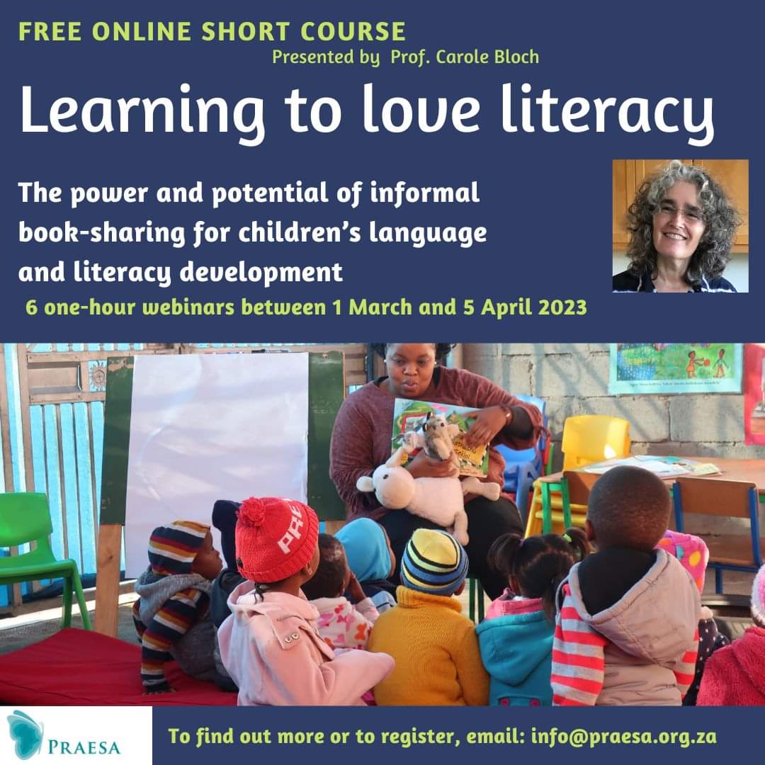 EcdFnb's tweet photo. A lovely opportunity for an online workshop on literacy: Learning to love literacy.
@RoomtoRead
#fnbecd #helpsaecds #investinourchildren #ECDAwareness #ecdhour #literacymatters #literacy https://t.co/YBLtowLI2C