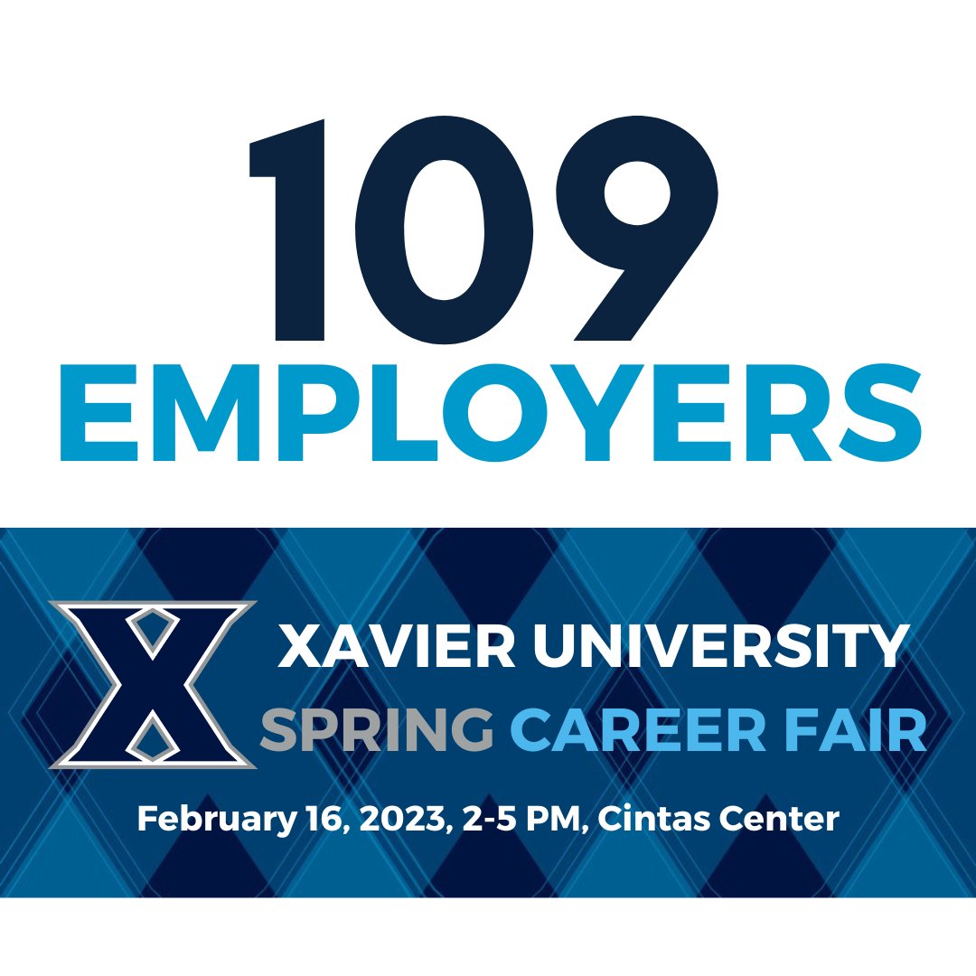We are excited to announce that we have 109 employers registered for our Spring Career Fair! We hope you are getting excited to network with them next Thursday, February 16th, from 2-5PM!