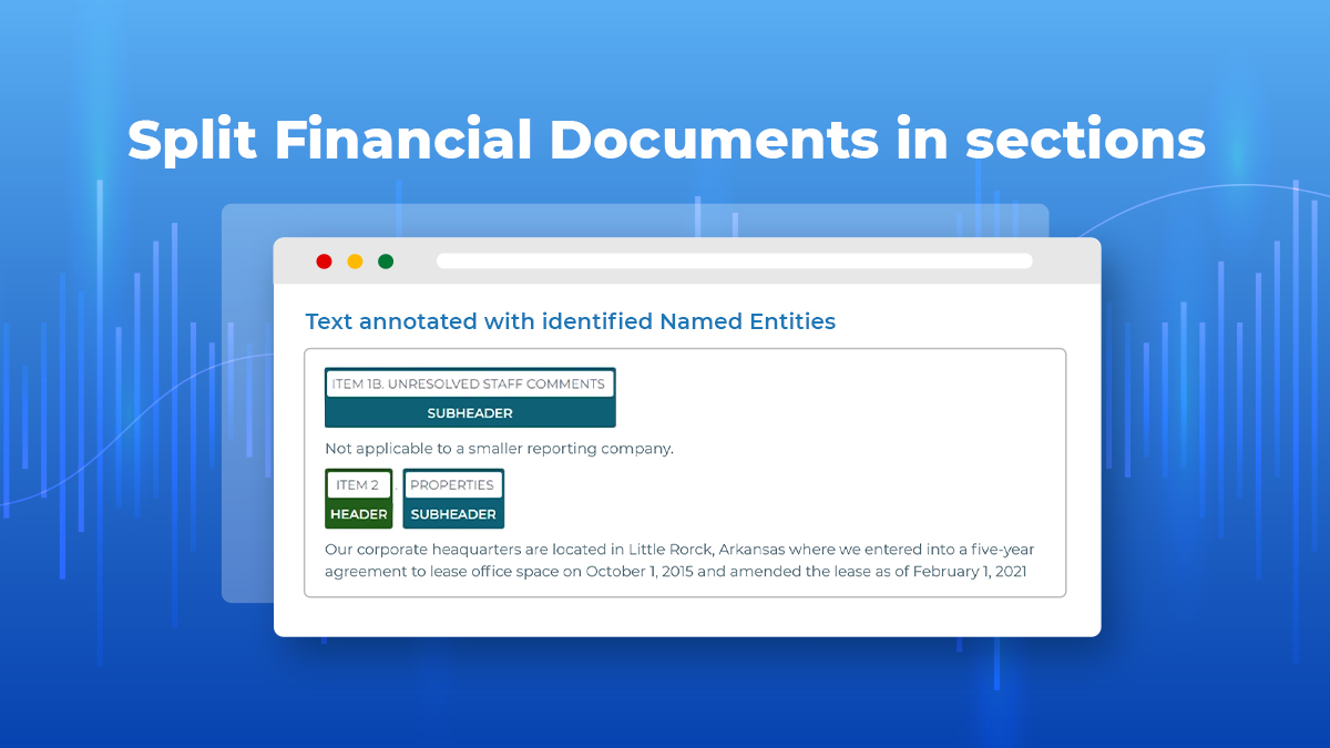 JohnSnowLabs's tweet image. Get started: hubs.li/Q01Bpq710  

#ComputationalFinance #MachineLearningFinance #fintechfinance #AdvancedAnalytics #fintech #digitalfinancialservices #digitalfinance #fintechHub #BigDataFinance  #BigDataFinance #financialdatascience
