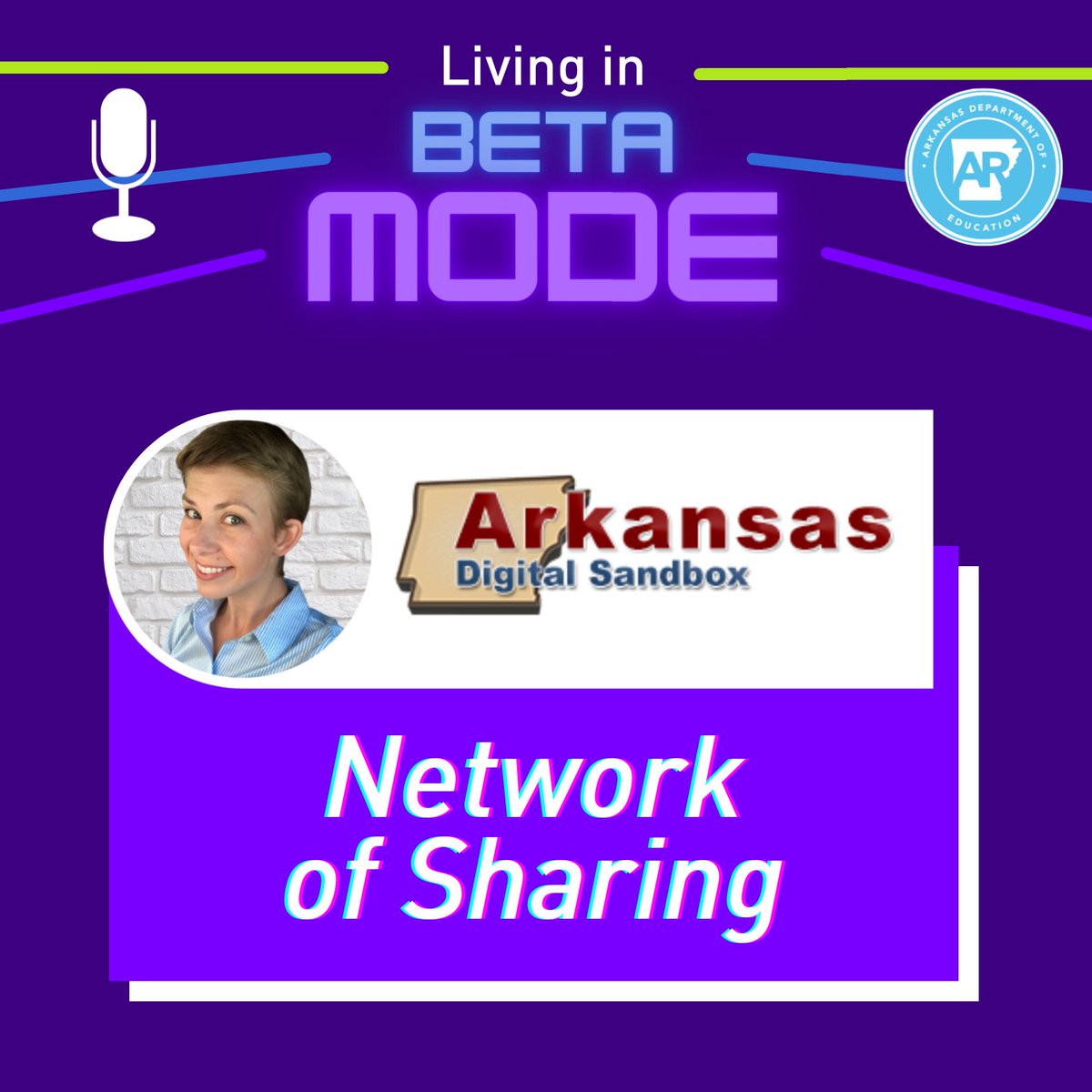 ArkansasEd's tweet photo. The 2nd "n" of INNOVATE is Network! Don't miss our chat with Sarah Clements from MyVRSpot, the company that provides our "network of sharing" through the Arkansas Digital Sandbox. Learn how educators can leverage this free digital tool in multiple ways to impact student learning. https://t.co/AxvAM2drWb