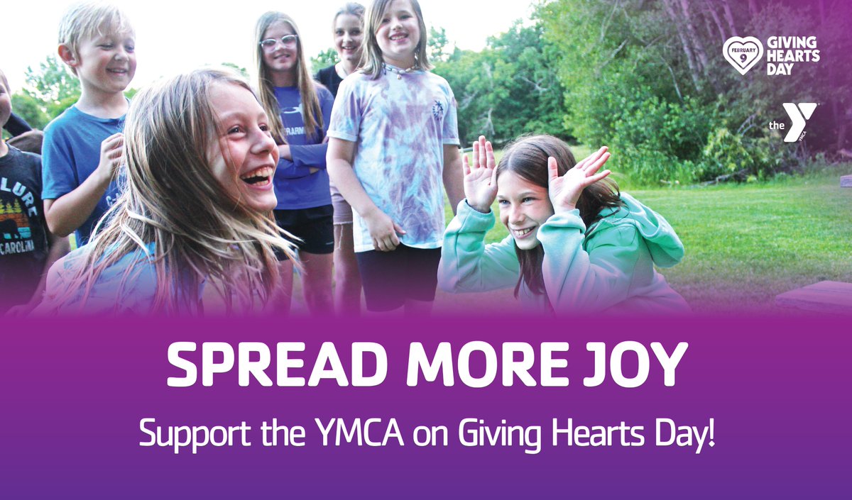 Giving Hearts Day is tomorrow! 💜💙 We invite you to join us in our efforts to spread more joy and help our community thrive in 2023 by giving to the YMCA of Cass and Clay Counties. We're so grateful for your support! Follow this link tomorrow to give:
bit.ly/YMCA-GHD-2023