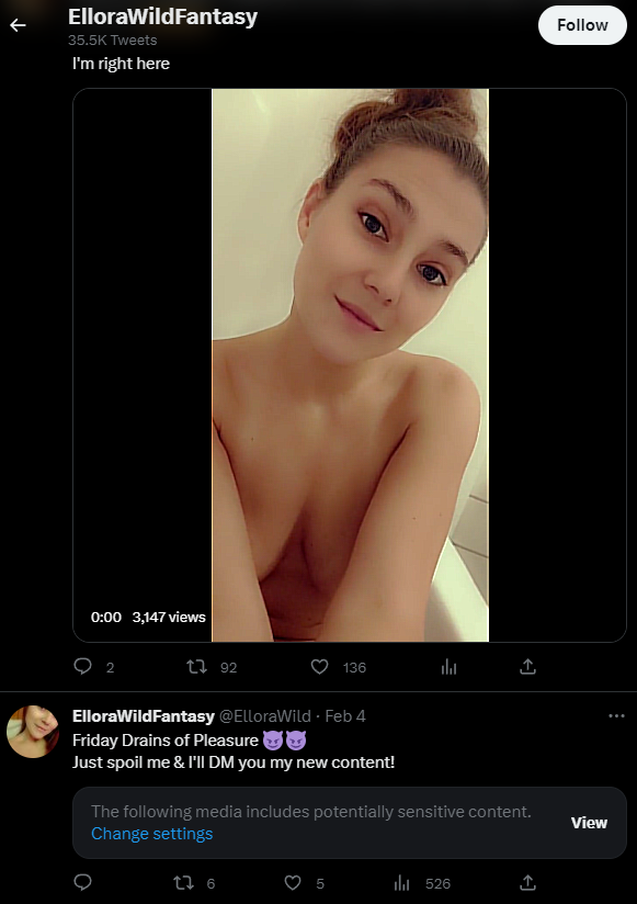 Phamatical's tweet photo. @ElloraWild @Jessicafrndz you also post almost nude pics of yourself and promote sexual content.
I guess it's true what they say about birds of a feather flocking together https://t.co/IKcgTlRIqw