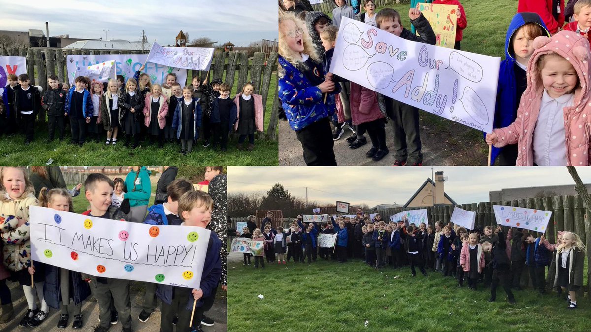 CastlewayTwo's tweet photo. So proud of our wonderful children today! We set out in the community this afternoon in support of #TheAddy. We certainly made our voices heard.
๐ฃ๏ธ๐๐
#WeAreProud
#WeAreCastleway https://t.co/ztKoK2Er0S