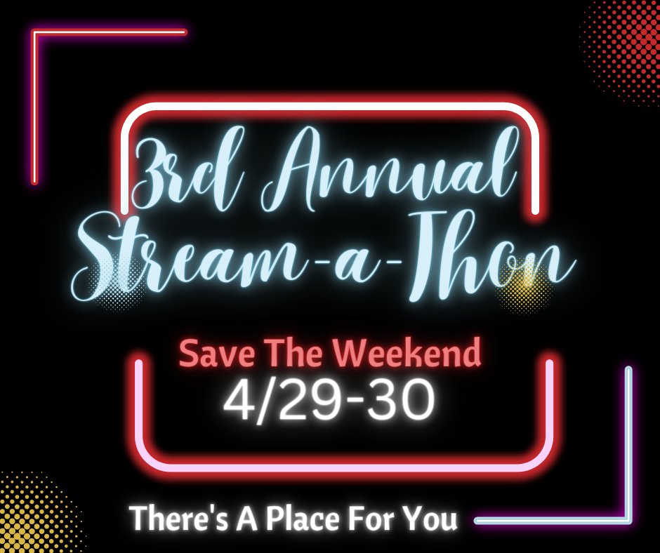Celebrate with us in style! Here's your official save the date for our next anniversary stream-a-thon! Our GMs will need players and audience members to win prizes! On top of that, we've got special treats for the weekend that will bring you great joy. See you then!