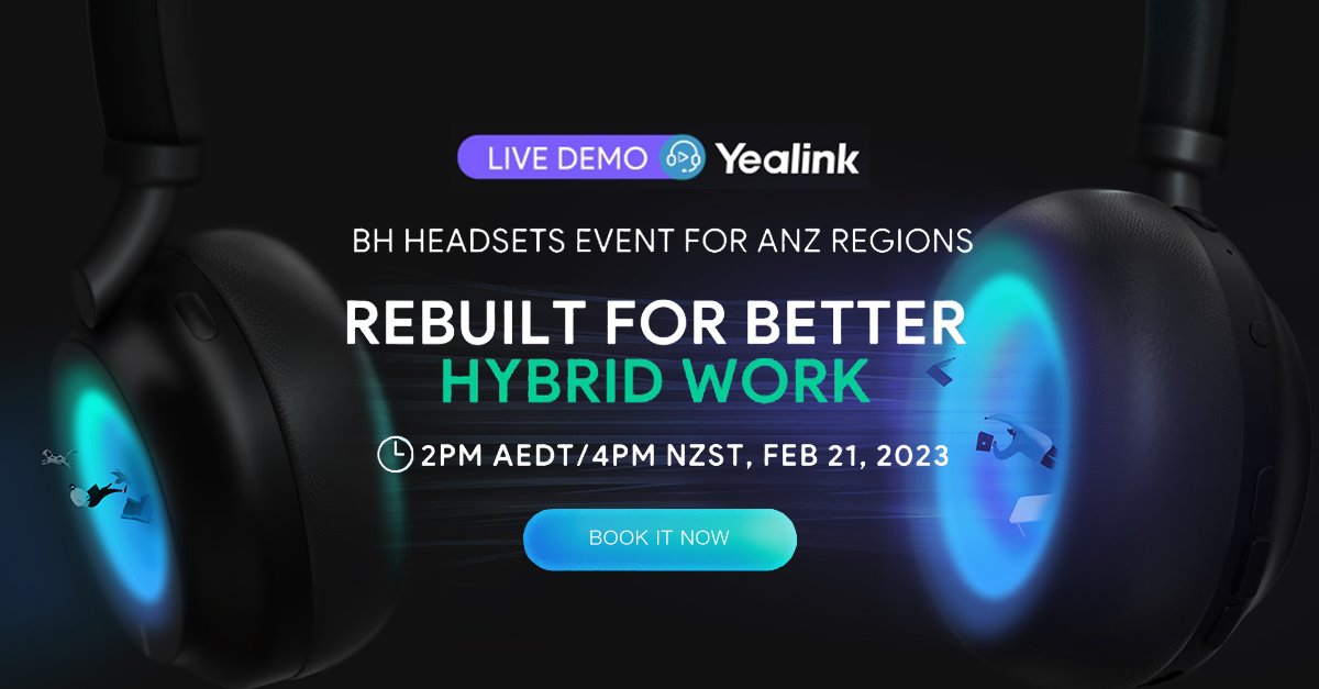 Join #Yealink for their upcoming #webinar featuring their #Bluetoothheadset family. The webinar will include #livedemos, build a better understanding of #noisecancellationtechnology & how their headsets integrate with popular #UCplatforms.

Learn more: yealink.com/en/onepage/reb…