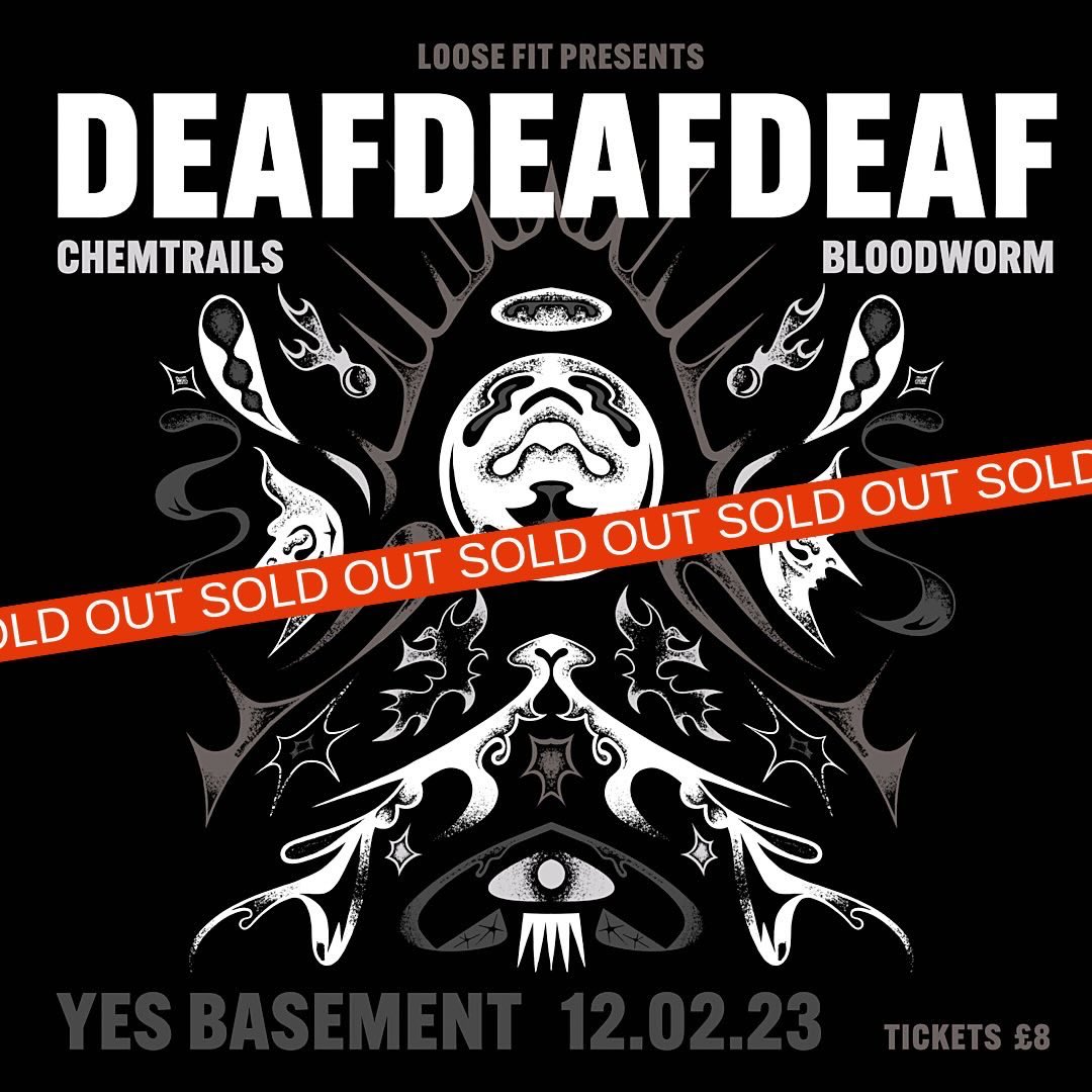 Our headline this sunday @yes_mcr has SOLD OUT alongside @chemtrails_band and @bloodworm_band Massive thanks to @loosefit_mcr for organising.

If you managed to get a ticket, enjoy and we’ll see you down there