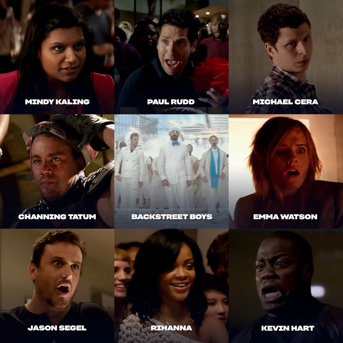 Name a celebrity who doesn't cameo in #ThisIsTheEnd.