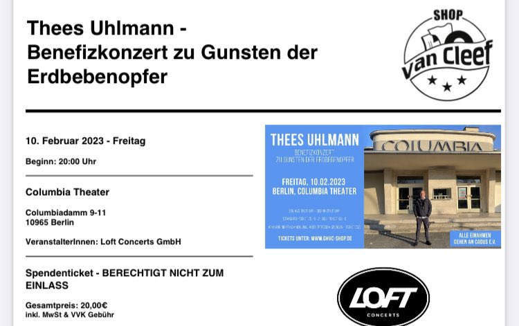 Miss_L_Punkt's tweet photo. Ticket kaufen, aber nicht zum Konzert gehen. Doof? Nein. Eine wirklich gute Sache. 

Danke @theesuhlmann https://t.co/OeDDK1Ftrl