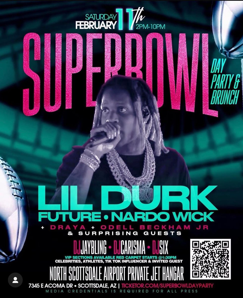 leekisking's tweet photo. #SuperBowl @1future @obj @lildurk #dayparty #Arizona #StateOfTheUnionAddress https://t.co/mw49e6Z1F7