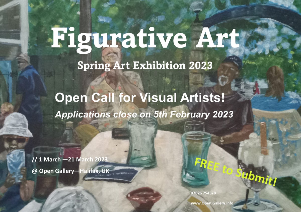 BenSnowdenArt's tweet photo. I'm really excited that my painting 'The Long Slow Goodbye' is in this fantastic upcoming show at the Open Gallery in #Halifax
Figurative Art – Open Call Group Show
Exhibition: 1st March – 21st March 2023
Preview: Wed 1st March (5pm-7pm)
#Opengallery #Halifaxarts #opencall https://t.co/4WwajHDnPp
