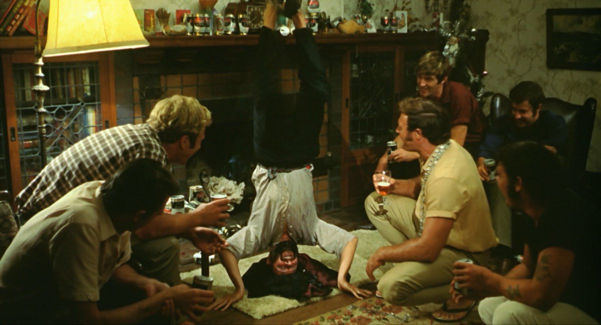 prince_salina's tweet image. WAKE IN FRIGHT is the truest depiction of the Australian outback as it should be: masculine, pint-guzzling Englishmen and degenerates, Abo-wives, intellectuals led astray by the bottle, gay rape, and kangaroo hunting. What’s not to love?
