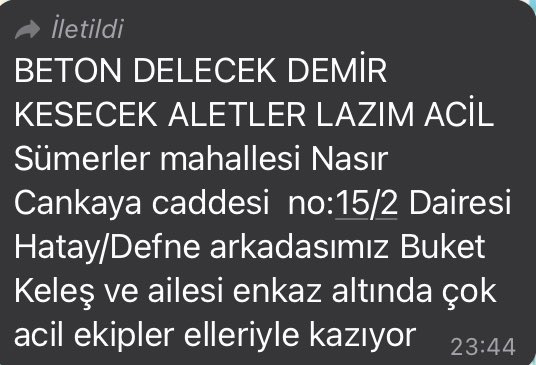 Acil yardımınıza ihtiyacım var Yayalım lütfen 🚨‼️🙏

Messi 3 Antakya Muhammed Emin Özkan Malesef Şuan Terbiyesiz Milletvekili SES VAR Kılıçdaroğlu #SesimiDuyanVarmı #BabalaTv #TurkeySyriaEarthquake #HelpTurkey