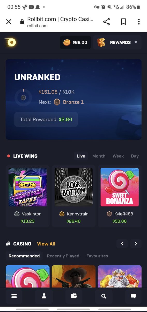 Eazy020oz's tweet photo. @TheGambizz thanks for the 66$ giveaway thanks alot! @rollbitcom https://t.co/VKPHVJV2dw