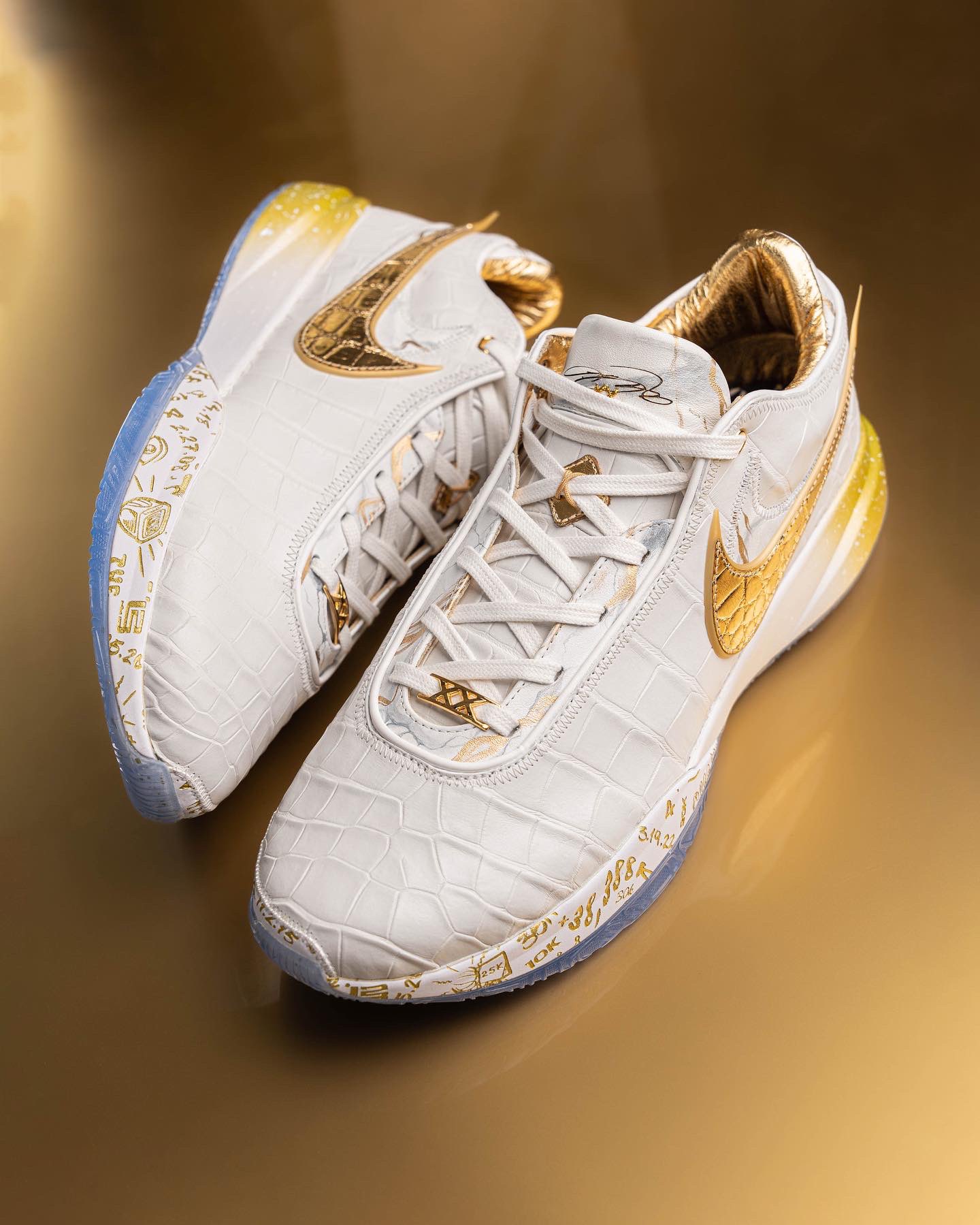 Complex Sneakers on Twitter: "Nike Basketball reached out to  @TheShoeSurgeon Surgeon to customize a Lebron 20 to gift Lebron for  becoming the NBA\