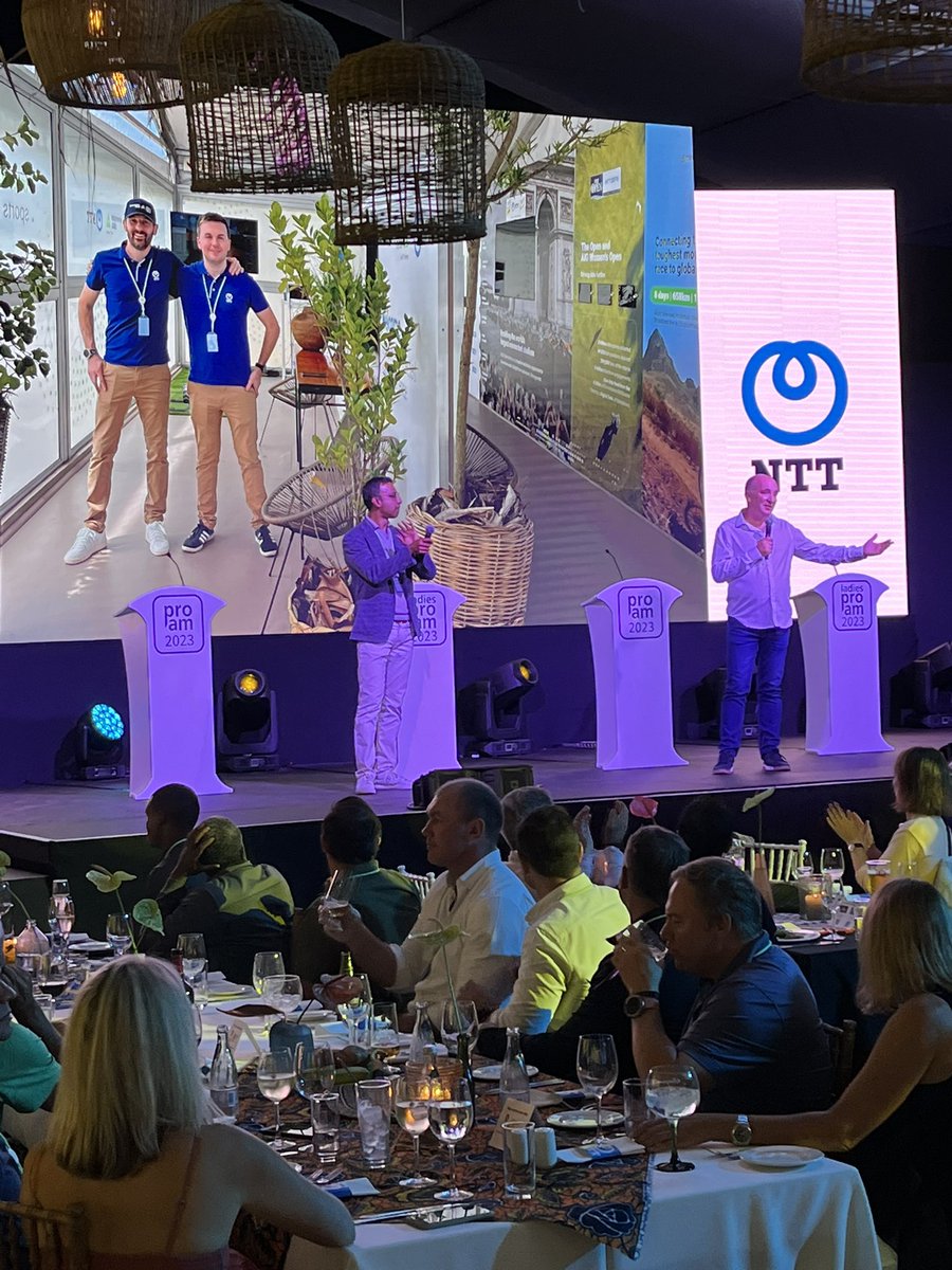 NTTDATAMEA's tweet photo. We celebrated the official opening of the 28th annual #DDProAm2023!
Thanks to our hosts for the night @GlobalNTT for a stunning evening.
#BetterTogether #DDNTTInterconnected https://t.co/HDLaSVcj20