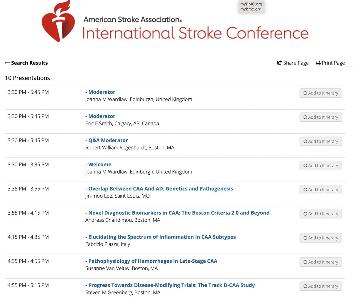 I also look forward for this session on Cerebral Amyloid Angiopathy! 🩸🧠@StrokeAHA_ASA #ISC2023 #ISC23  

#neurotwitter #Neurology #stroke #Neurosurgery 
 #FOAMrad #NeuroRad #neuroradiology #radiology #radres #RadEd #MRI @SusanneVanVeluw @SMGreenbergNeur #CAA #AmyloidAngiopathy