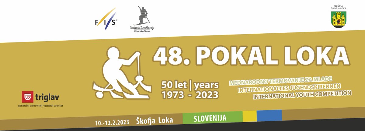 Welcome to 48th Pokal Loka 2023 that celebrates 50 years since the first competition in 1973.
The slopes of Stari vrh are ready to welcome more than 200 young skiers.