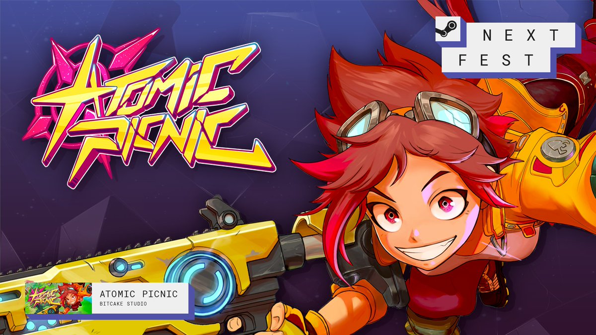 BitCakeStudio's tweet photo. We are doing a live stream, playing Atomic Picnic! It's live on our Store Page on Steam, and feature by Next Fest! 

Check it out 🔥https://t.co/TuuruvomVu

#indiegame #SteamNextFest #AtomicPicnic #indiedev #wishlistWednesday https://t.co/4MEtK2PzTh