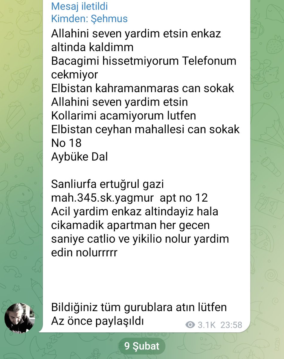 DGpinar's tweet photo. @haluklevent @AFADBaskanlik @ahbap https://t.co/81XZWXRvu0