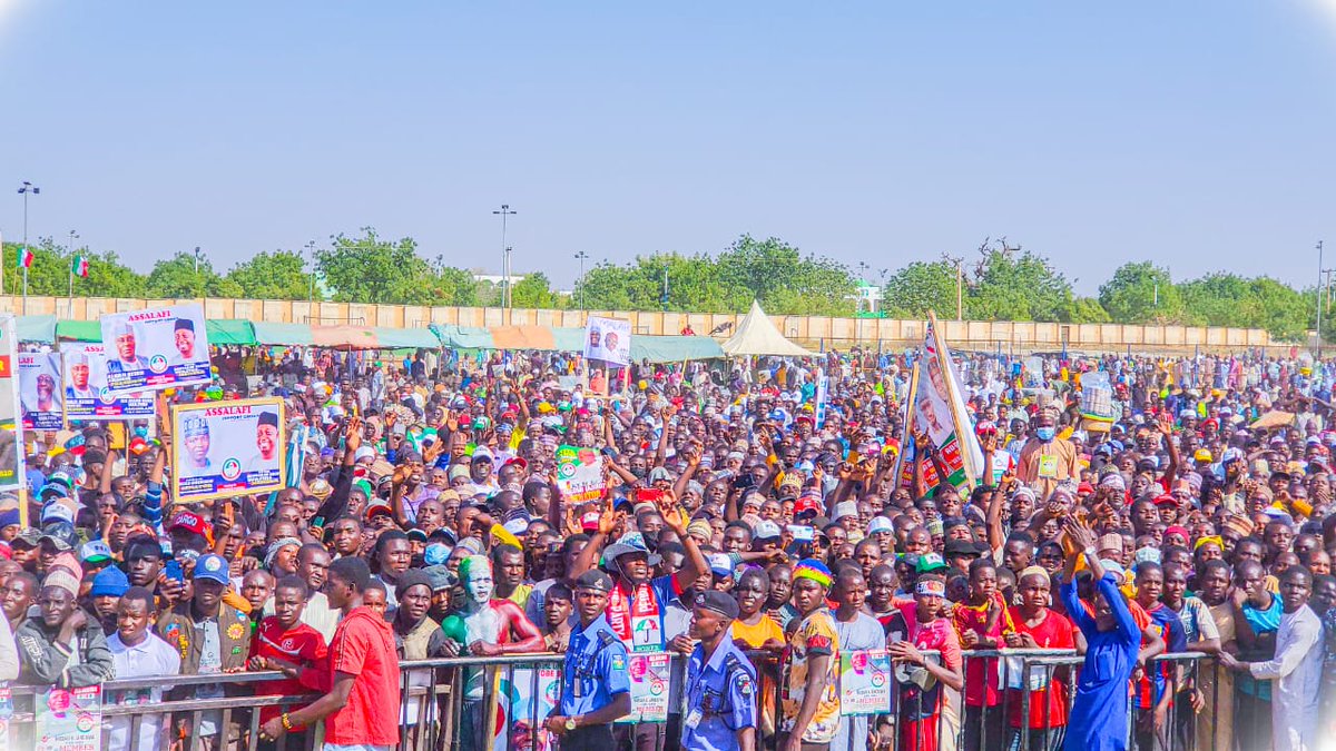 HabuAli72159204's tweet photo. Hello, Northeast:
Happening Now!
2023 PDP Atiku/Okowa Presidential Campaign Rally, At August 17th stadium, in Damaturu, Yobe state,
#RecoverNigeria,
North East for Atiku Abubakar,

#RecoverYobewithPDP,
#Atikulscoming2023,
#WeWantPDPBack,
#RESETNigeria. https://t.co/wrX72mgtmN