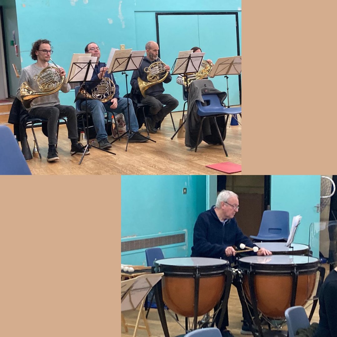 LeamSinfonia's tweet photo. Great rehearsal on all things prep-for-25th-March. Some snaps of some of the Leamington Sinfonia sections in action.
🤩🎵🥁🎻🎺
https://t.co/yD42Baz2YE
#Leamington #Orchestra #Holst #Strauss #CompositionCompetition https://t.co/9XJr83Yve2