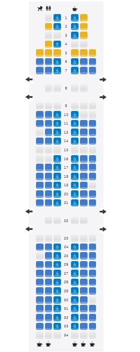 Say what?! Accessible seating identified when booking a flight. Didn't see this 10 years ago...👍