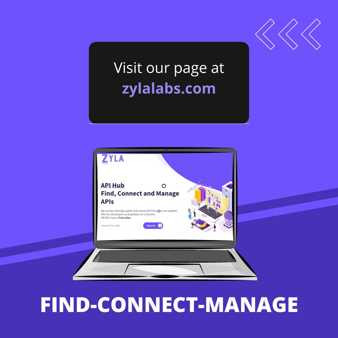 Zyla_Labs's tweet image. 👀 Do you imagine being in front of a gigantic display of APIs and can choose the best option for the development of the app that you have in mind? Now, it 's possible⚡
🌐 Visit zylalabs.com
.
.
.
#APIs #APIrest #APIhub #codelife #worldcode #devlife