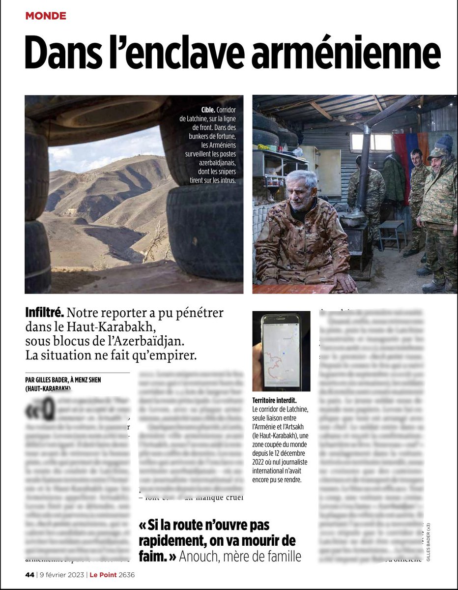 BaderGilles2's tweet photo. Le récit de mon infiltration en Artsakh sous blocus azéri #ArtsakhBlockade #Artsakh #artsakhstaystrong #Armenia #Armenie @pchamassian @laurencegeai @jchribuisson #lepoint @LePoint https://t.co/mECwXKYJOh