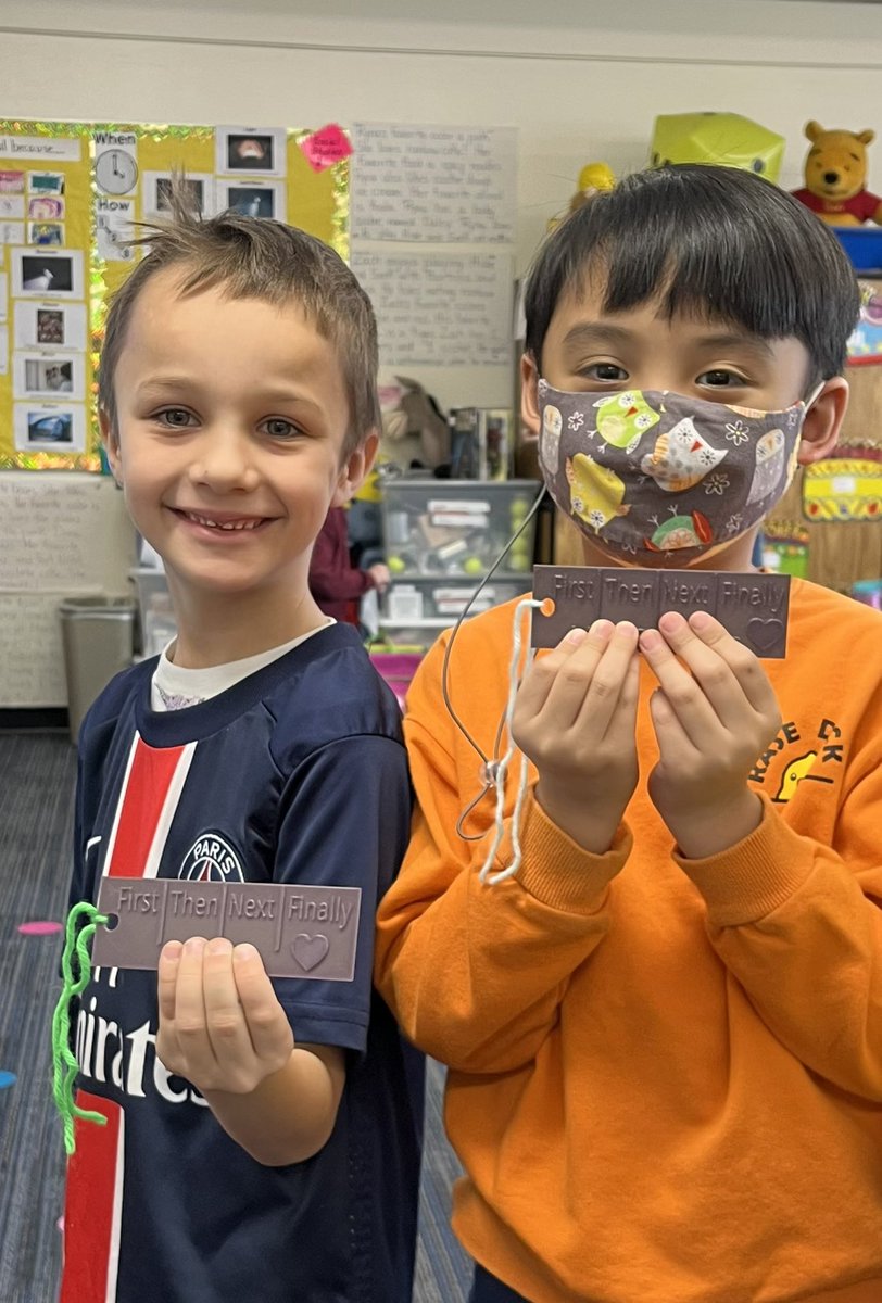 Yes!! These first graders made bookmarks on a 3D printer! They added sequencing words, their name and a symbol! Way to go first graders! A huge thank you to <a href="/NicoleSandine/">Mrs. Sandine</a> for another fantastic project!  <a href="/sussman_howard/">Howard Sussman</a> <a href="/EydisEllian/">Ellian Eydis</a> <a href="/MarkTwainD63/">Mark Twain School</a>