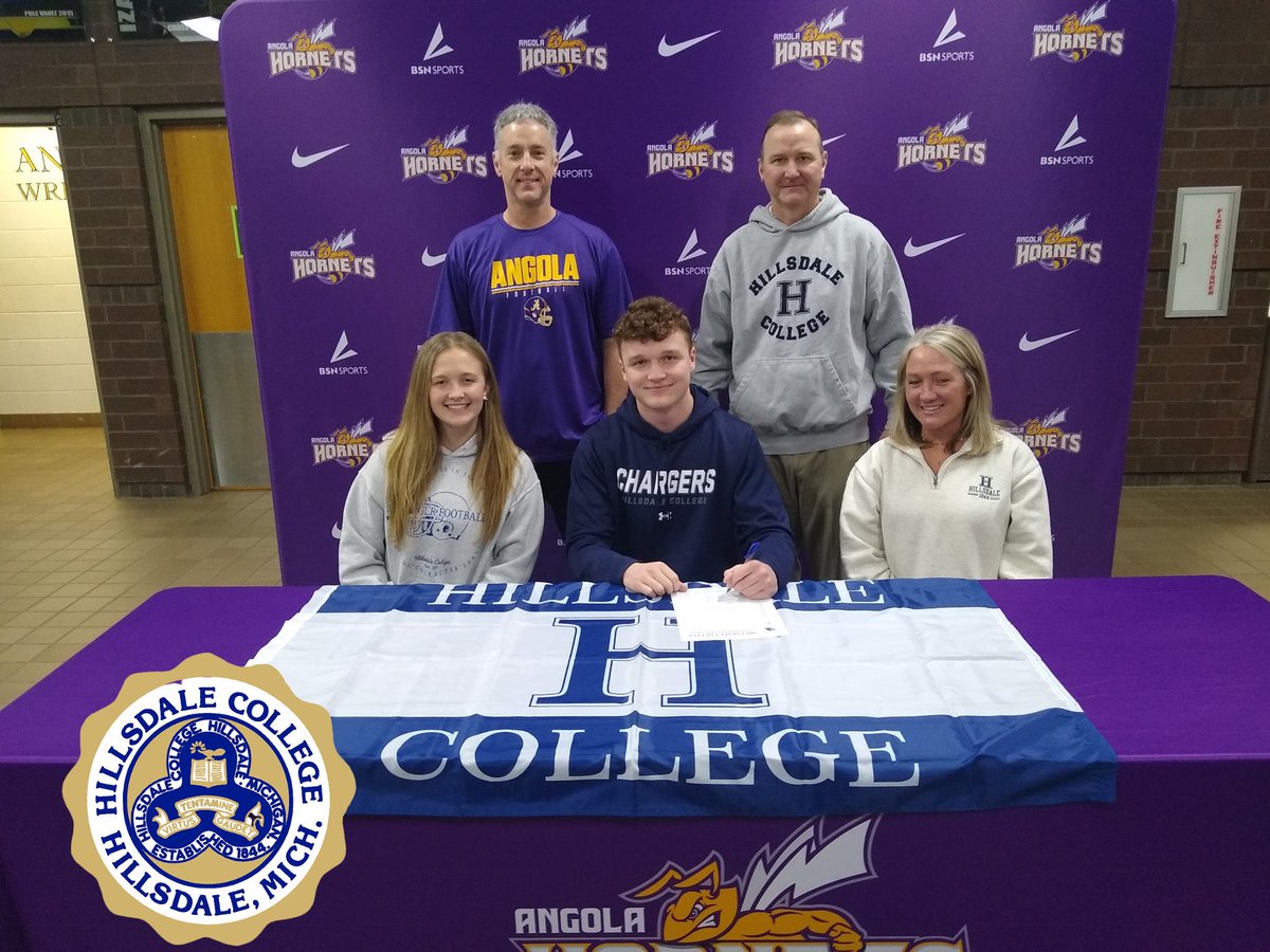 HometownMedia1's tweet photo. Angola’s Jake Land signs to attend and play football at Hillsdale College. https://t.co/fdDp8hMyq1