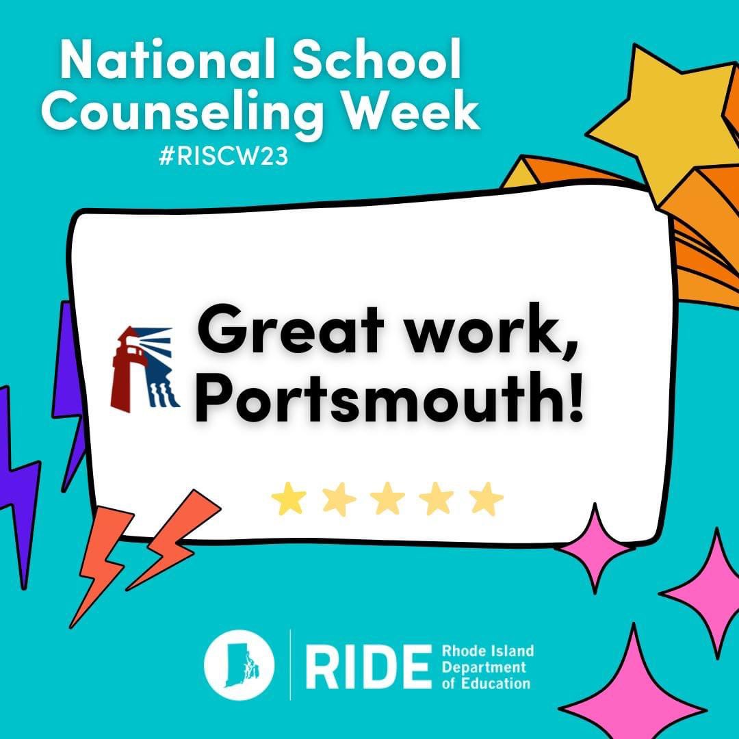 Portsmouth Superintendent Dr. @kenworthy_tom gave a shoutout to the hardworking school counseling team in @psd_ri! Here's a look at their work. #RISCW23 @RISCATweets @ASCAtweets #NSCW23 #NationalSchoolCounselingWeek