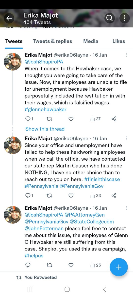 erika06layne's tweet photo. @GovernorShapiro If you are so happy to do so, finish out this mess that Hawbaker left their crew with while they are all off season. They put the restitution as wages which is WRONG. I won't stop until this is dealt with appropriately. #hawbaker @GovernorShapiro @PAAttorneyGen https://t.co/a84gV3F65Y