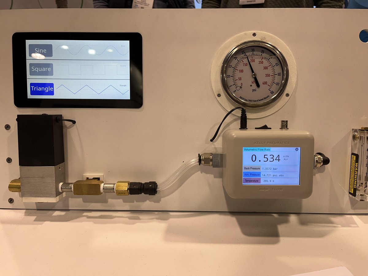 WTWH_Rachael's tweet photo. Nice to meet @KellyPneumatics at booth 3296 and learn about their pressure and flow control solutions 💡

#IMEWest #MDMWest @IME_Events @DesignWorld @FluidPowerWorld @FPW_MaryGannon @wtwh_ryan https://t.co/mWH1EZX7aw