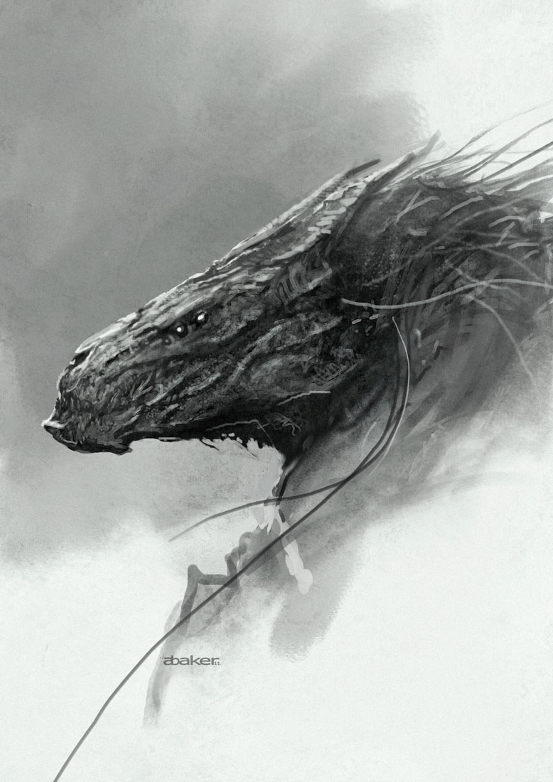 another old dragon design from way back... personal work for a change  :)
#Dragon #creaturedesign