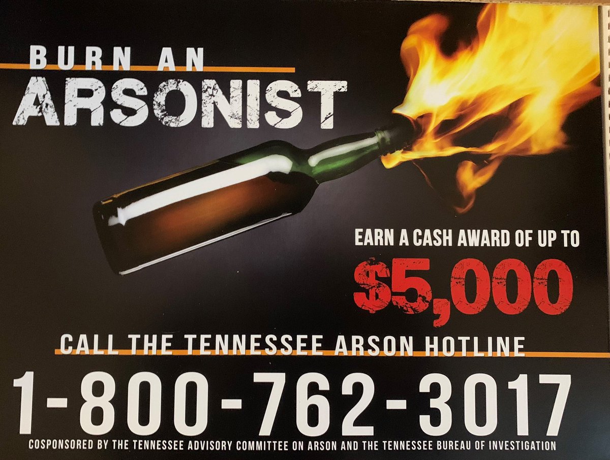LCSOTN's tweet image. LCSO along with the TBI Arson Investigations Unit, is seeking information regarding two structure fires that occurred on February 1st on Hotchkiss Valley Road East in Lenoir City. 

Any information regarding these fires, please contact the TBI Arson Hotline at 1-800-762-3017.